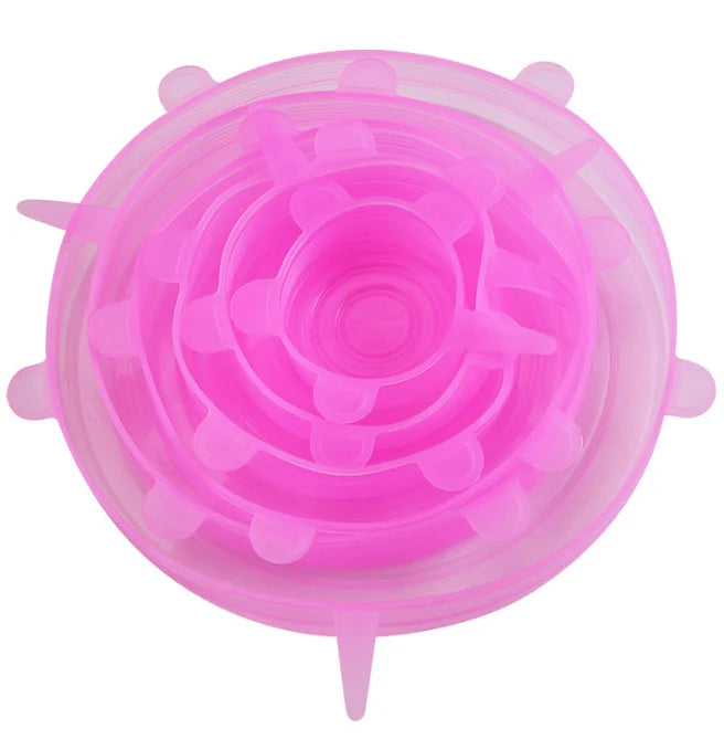 Reusable Silicone Stretch Lids – 6 Pack