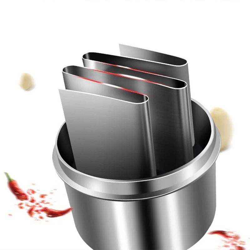 Vertical Press Garlic & Onion Chopper - Manual Hand-Powered Food Mincer | No Electricity Needed