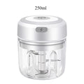 USB Rechargeable Electric Garlic Mincer - 250ML Portable Food Chopper | One-Touch Operation