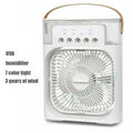 3-in-1 Portable Air Cooler & Desk Fan | LED Night Light & Humidifier